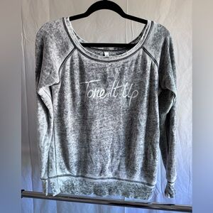 Tone It Up Off-The-Shoulder Sweater